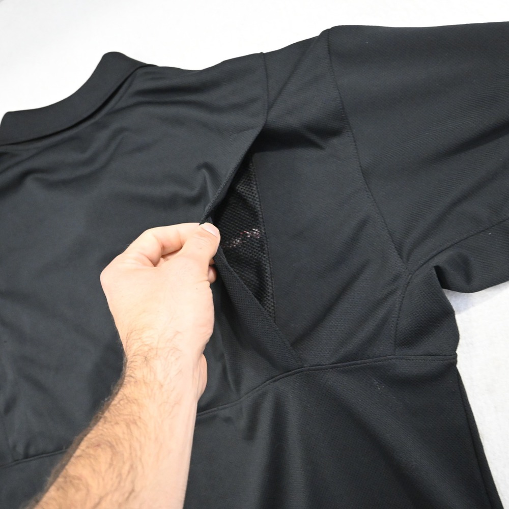 Columbia Polo Mens Large Black Georgia Bulldogs PFG Vented Performance Fishing - Picture 13 of 16
